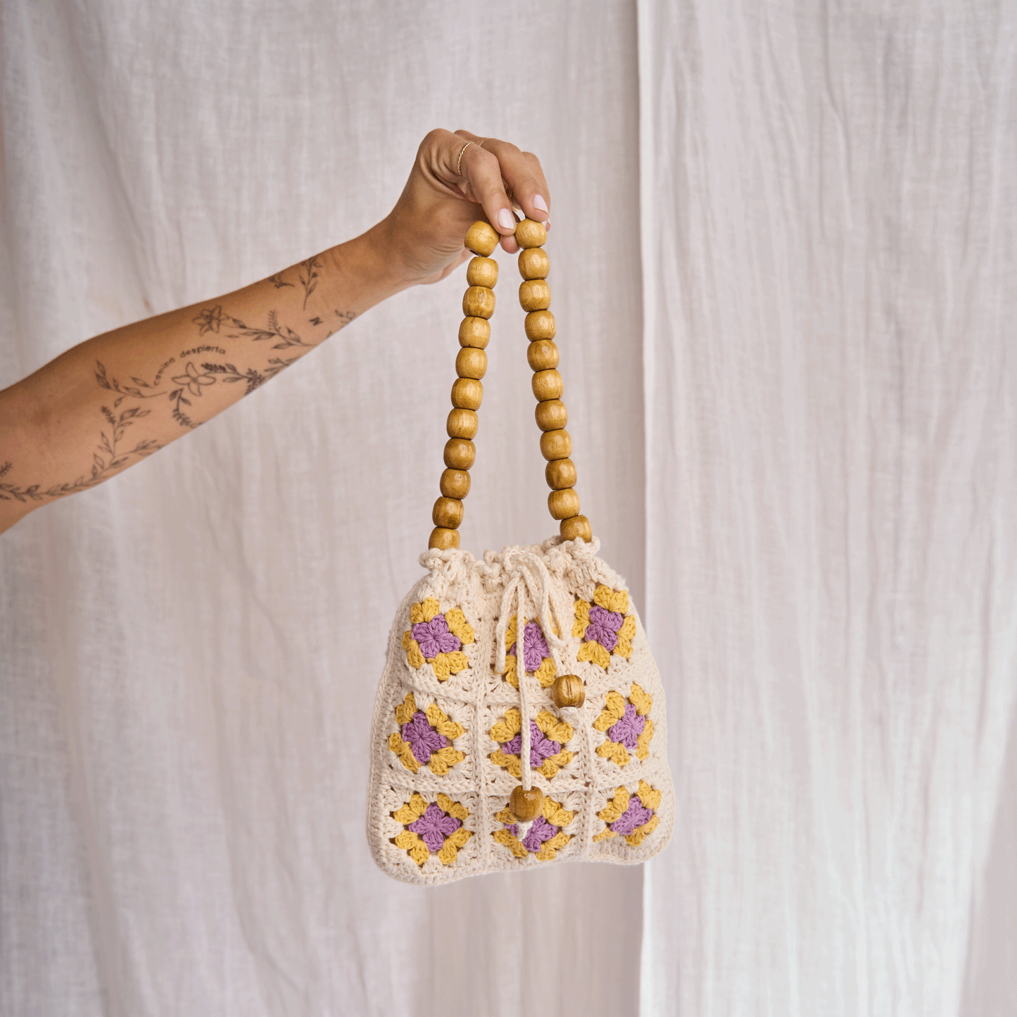 Cartera Felicia Crema&Lila