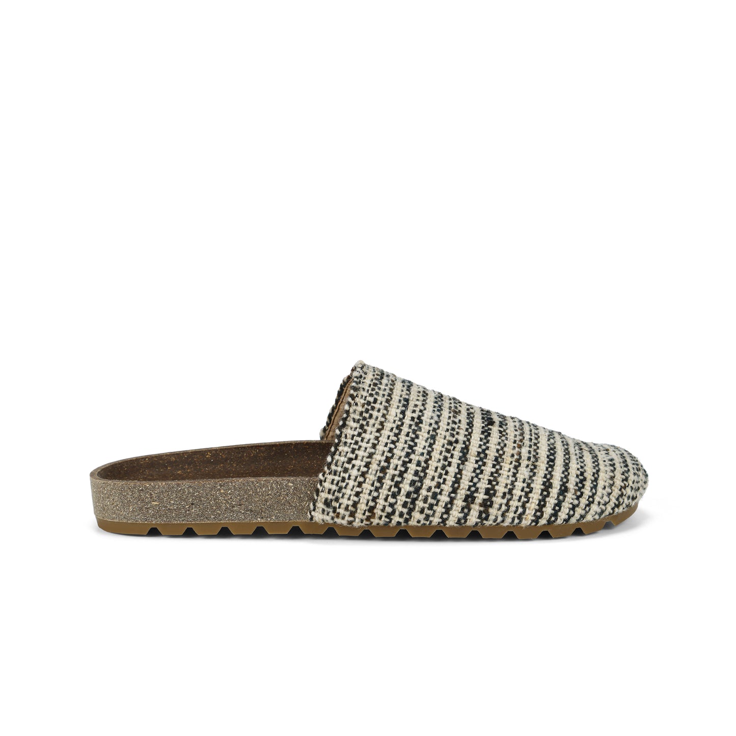 Haki Clog Rayas b/n