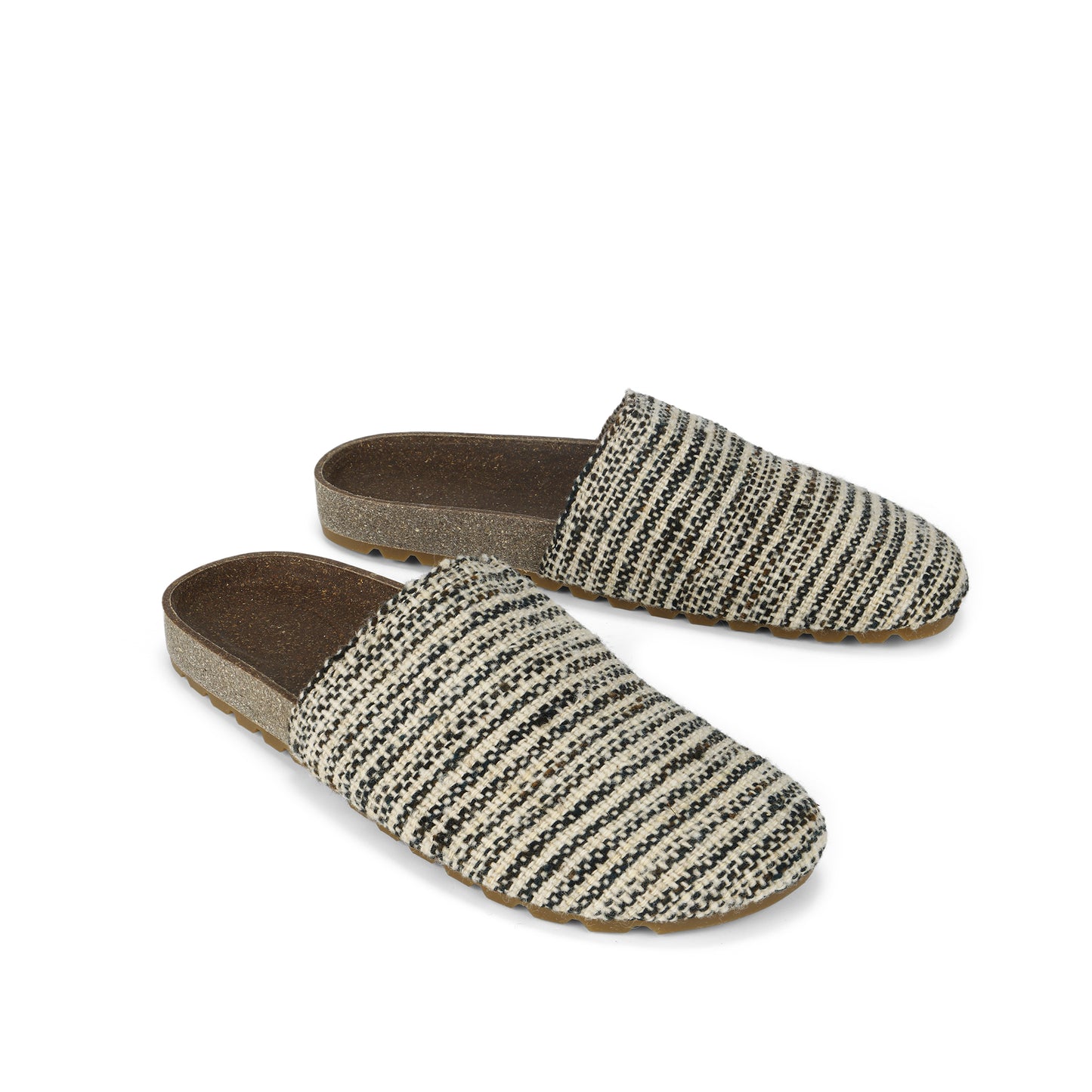 Haki Clog Rayas b/n