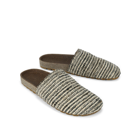 Haki Clog Rayas b/n